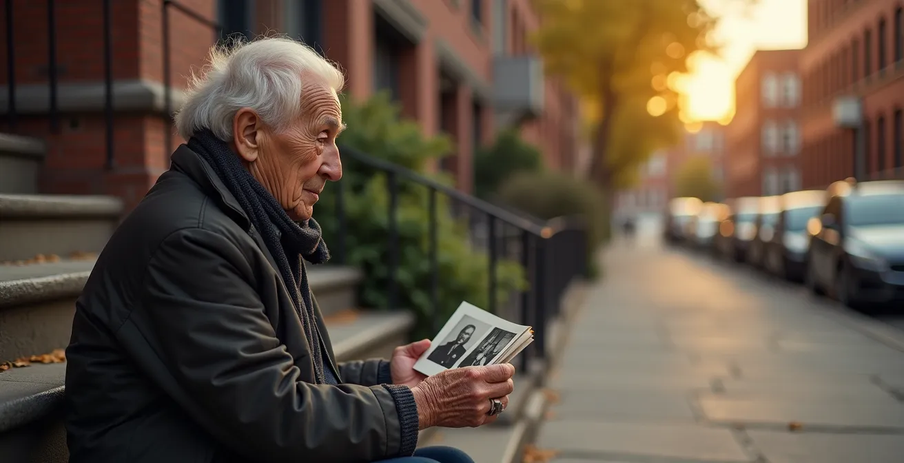 Architecture historique du Mile End avec façade de synagogue en brique rouge au coucher du soleil